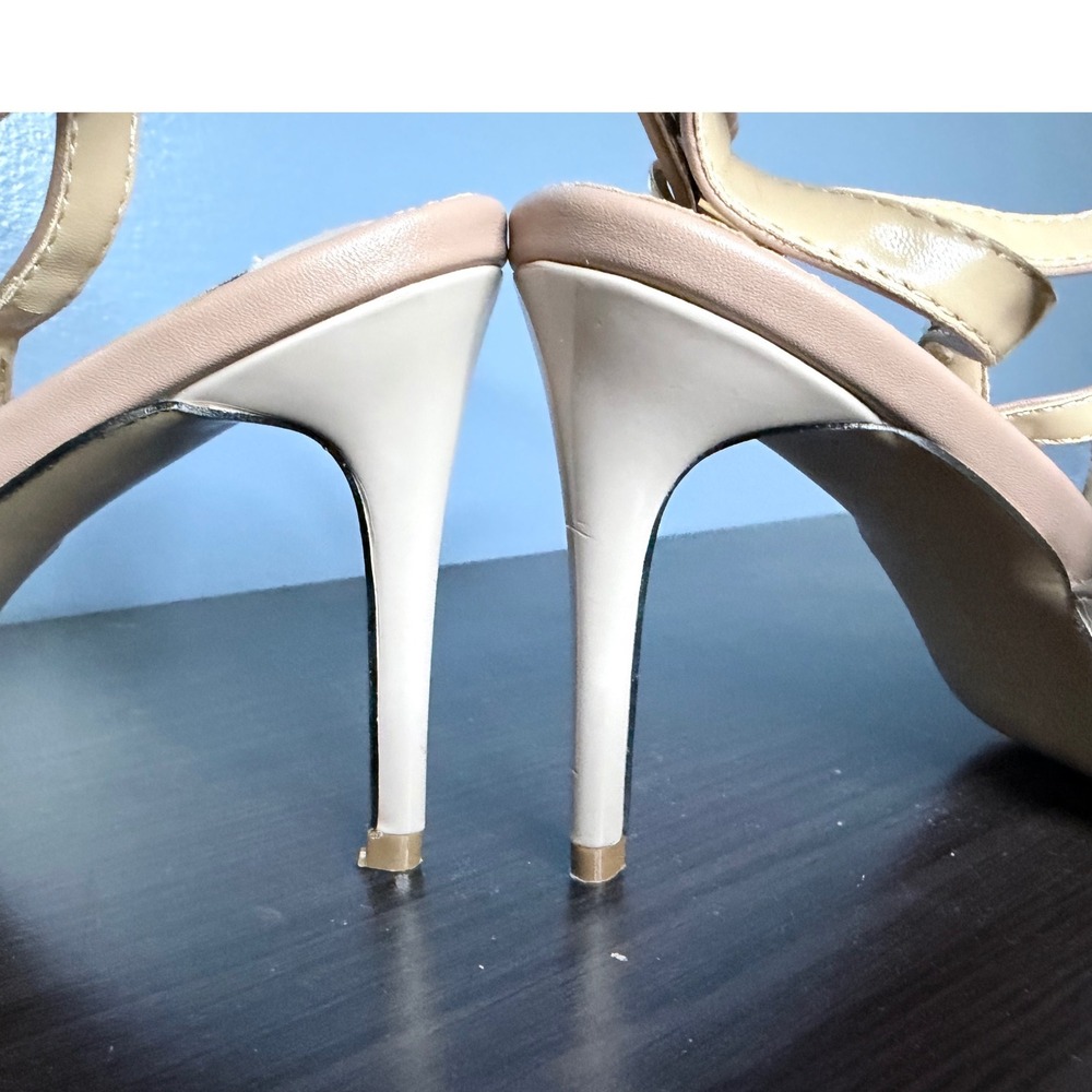 Valentino Garavani Rockstud Heels Womens 43 US 12 Nude NWOT Patent Studded Pumps - Picture 6 of 9